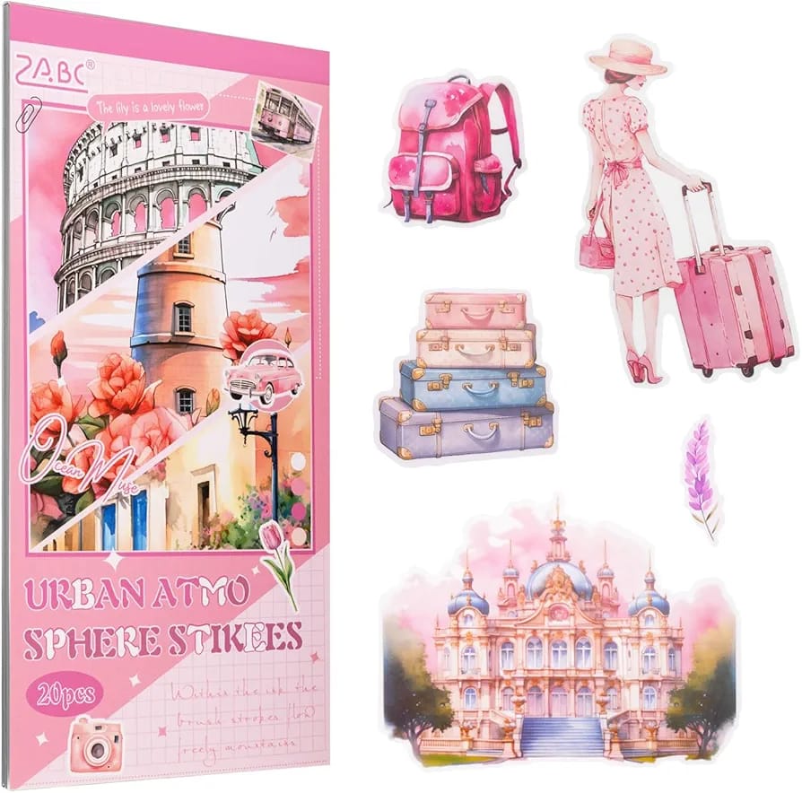 Vintage Journaling Sticker Book 20 Sheets