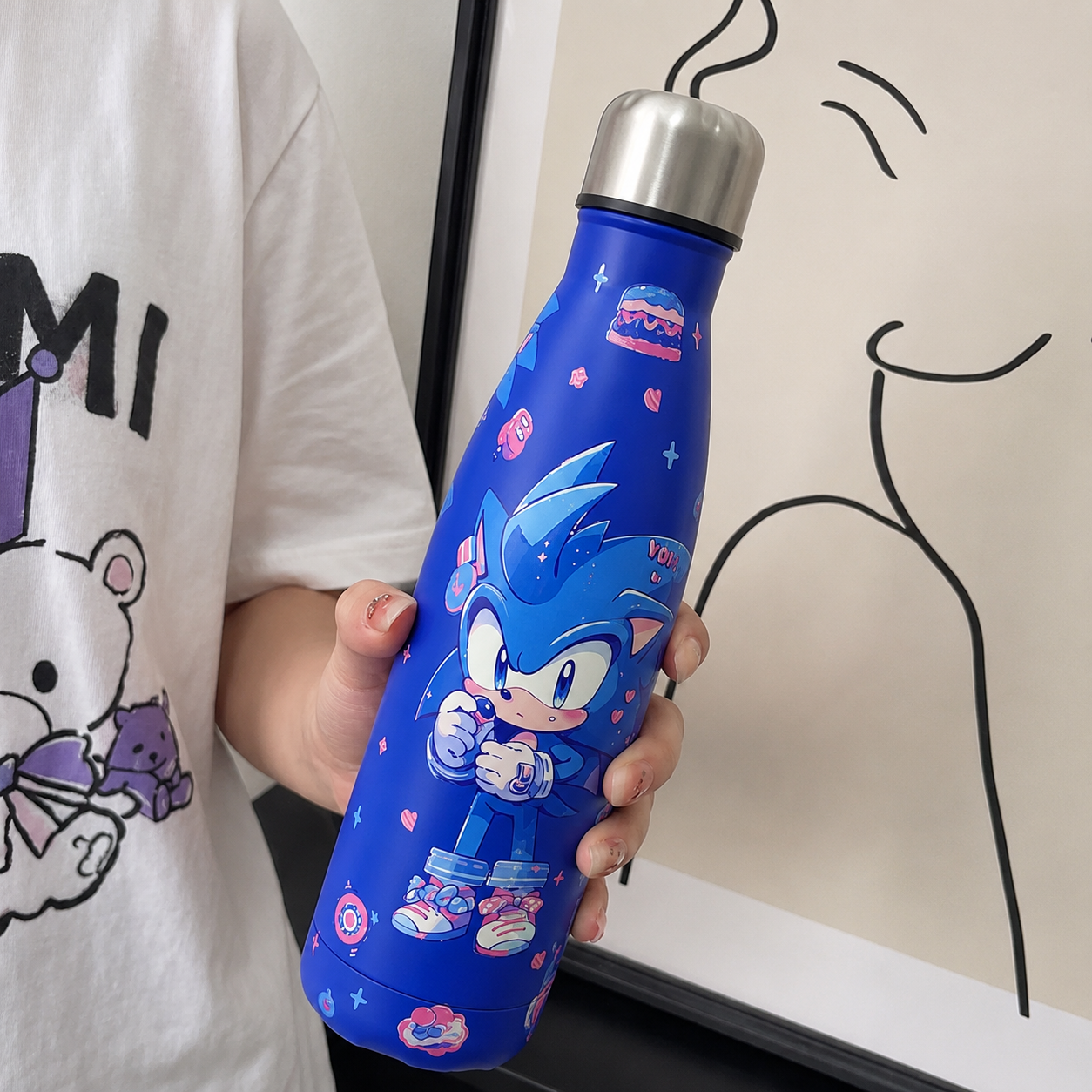 Premium Steel Character Water Bottles For Boys