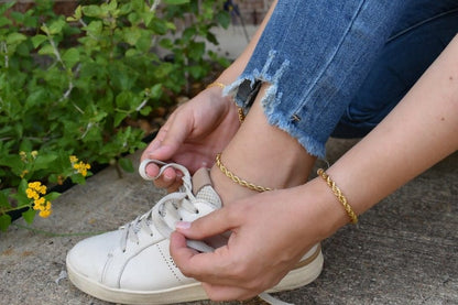 Gold Look Rope Chain Bracelet