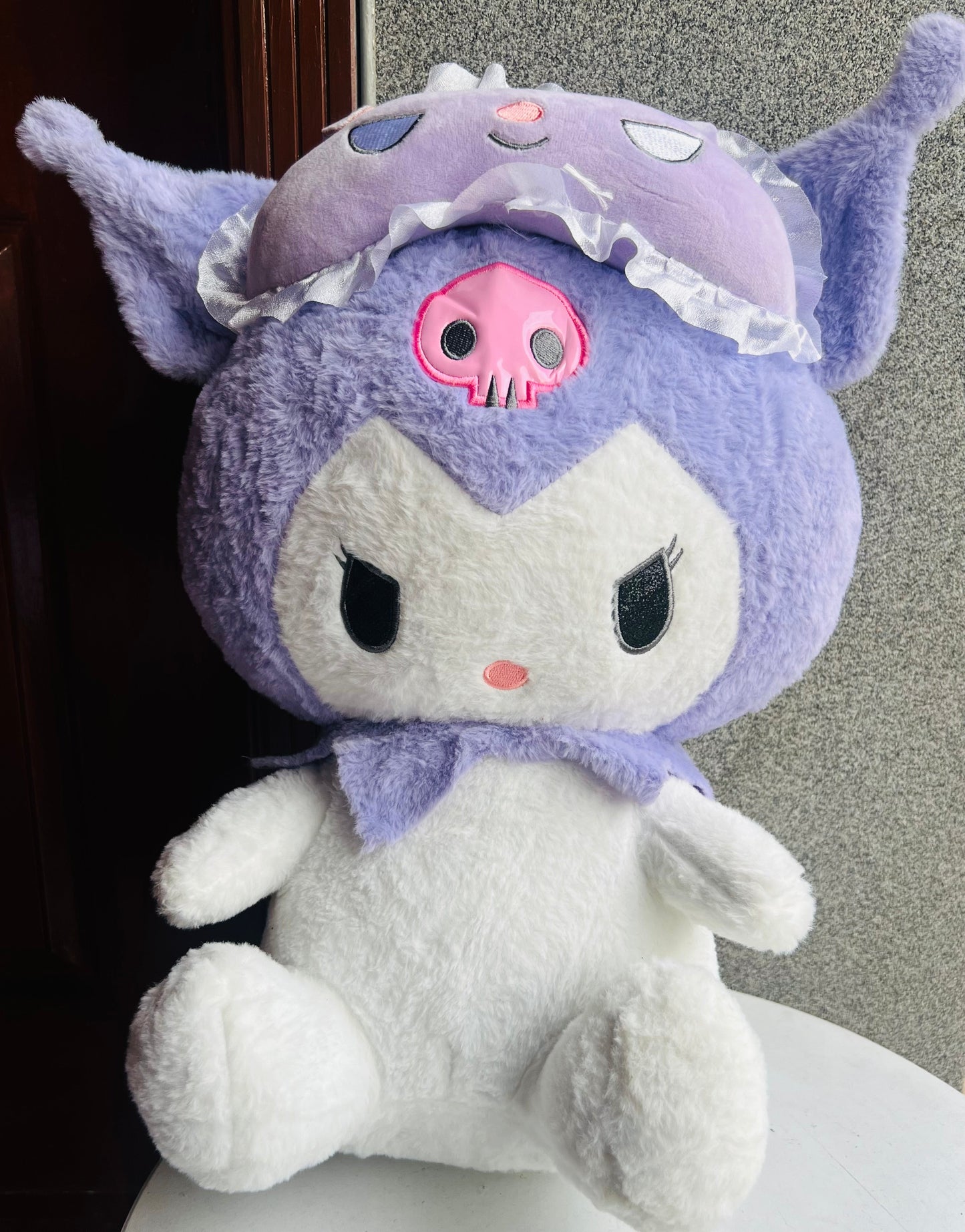 18 Inches Kuromi Big Size Stuff Toy | Soft Plushie With Glittery Eyes