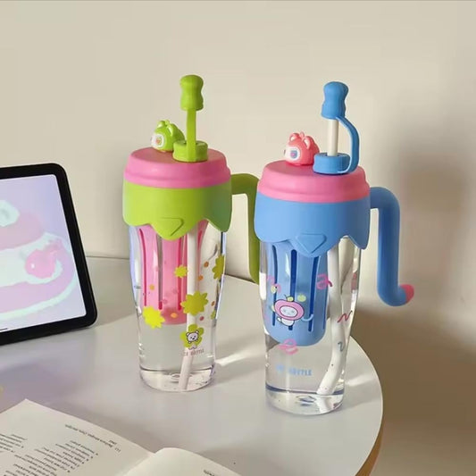 Ice Kawaii Tumbler With Holder And Straw Cover