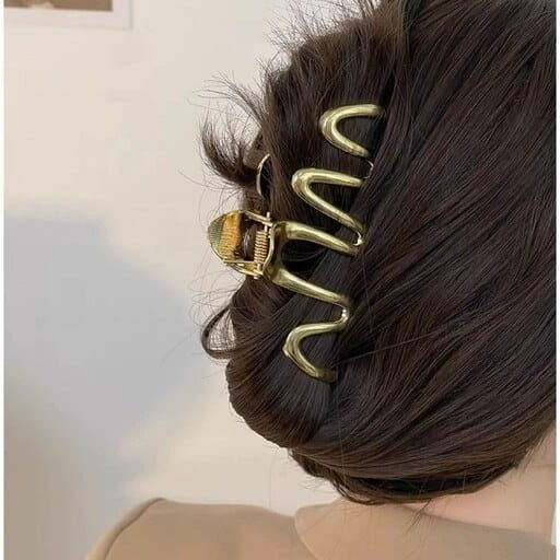 Vintage Wavy Metal Hair Catchers
