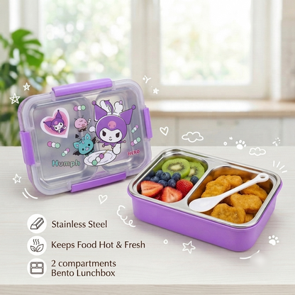 Kuromi Big Size Stainless Steel Bento Lunchbox