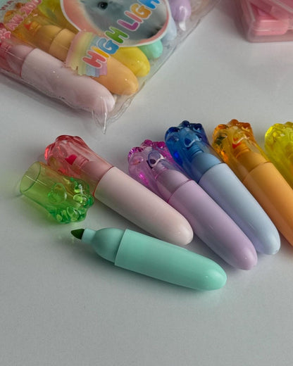 Crystal Paw Highlighter Pens