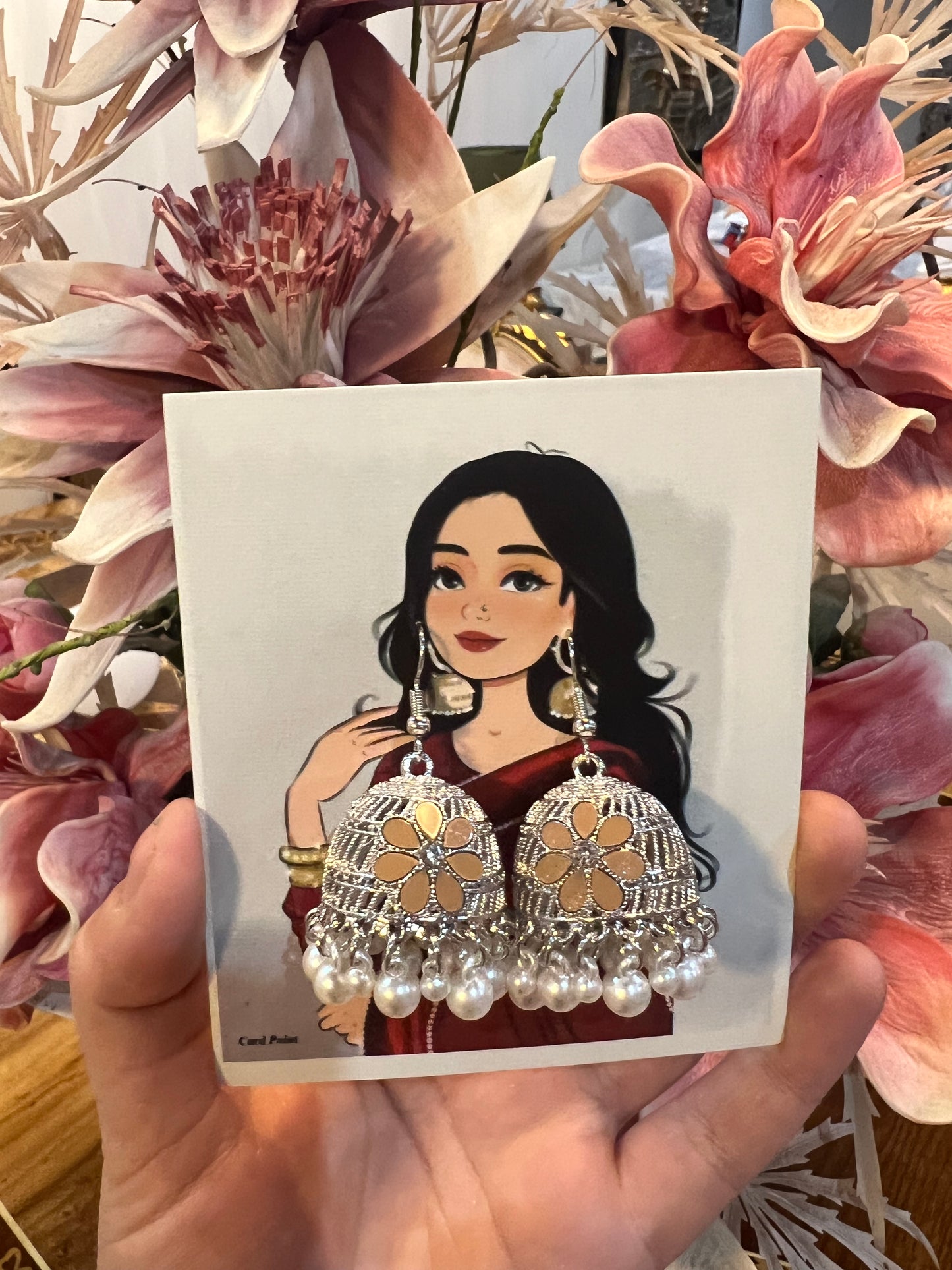 Indian Delicate Pinteresty Jhumka Earings