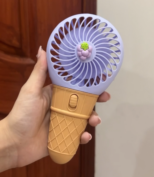 Ice Cream Hand Held Fan