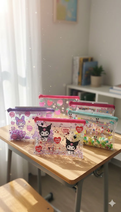 Kawaii 2 in 1 Confetti Filled Multipurpose Pouch