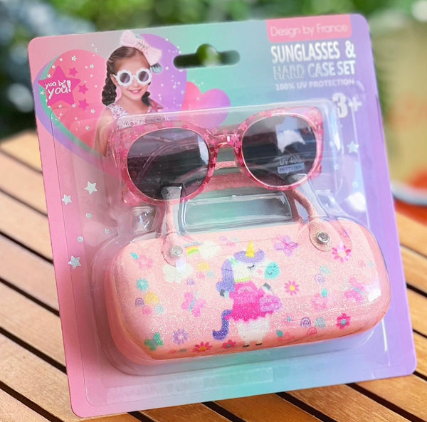 Kids UV Protected Sunglasses With Case