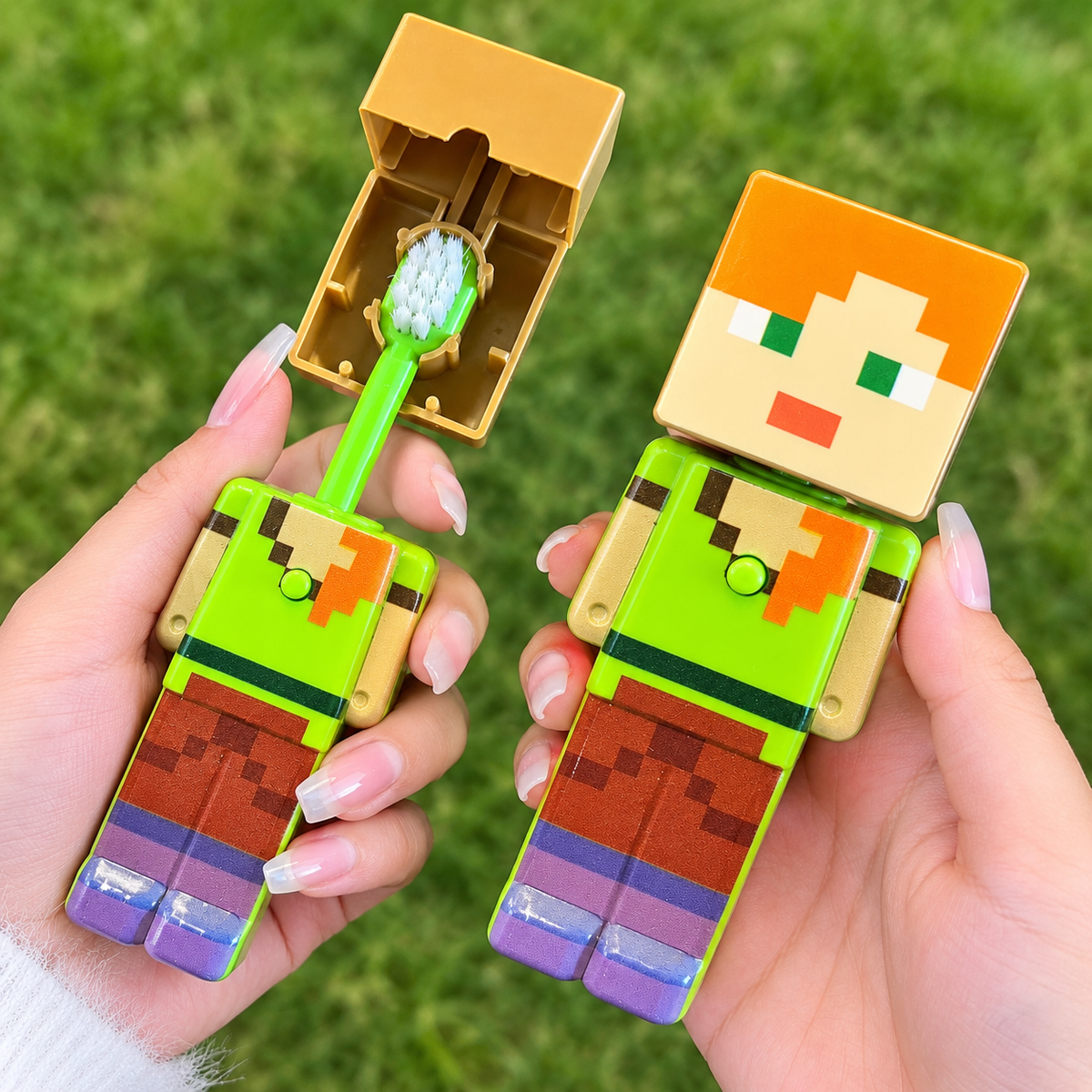 Viral Minecraft Kids Toothbrush With Cap