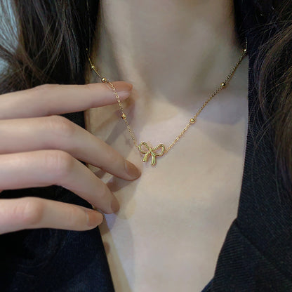 Bow Necklace | Earing | Bracelet Complete Stainless Steel Set