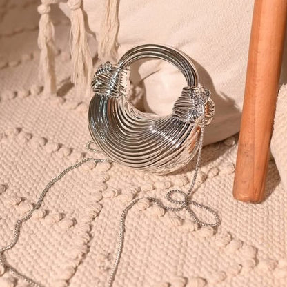 Pinteresty Knotted Half Moon Bag | Clutch | Purse