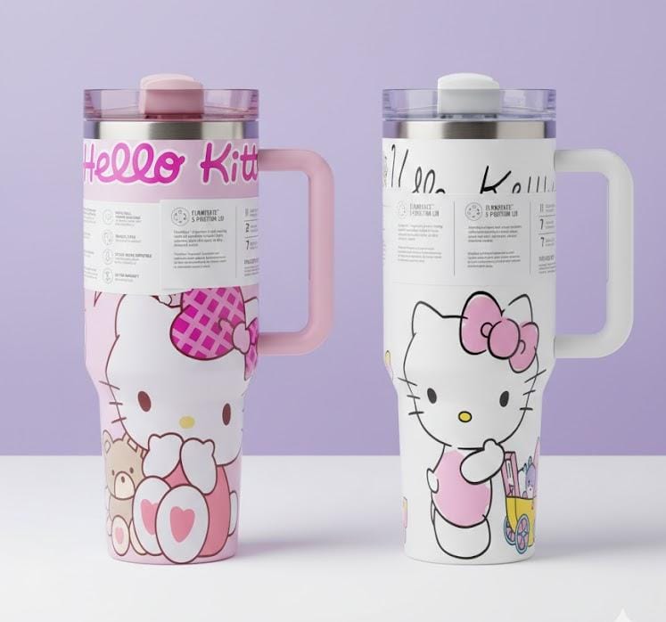 Sanrio Kuromi | Hello Kitty Original Stanley Quencher Tumbler | Hot n Cool