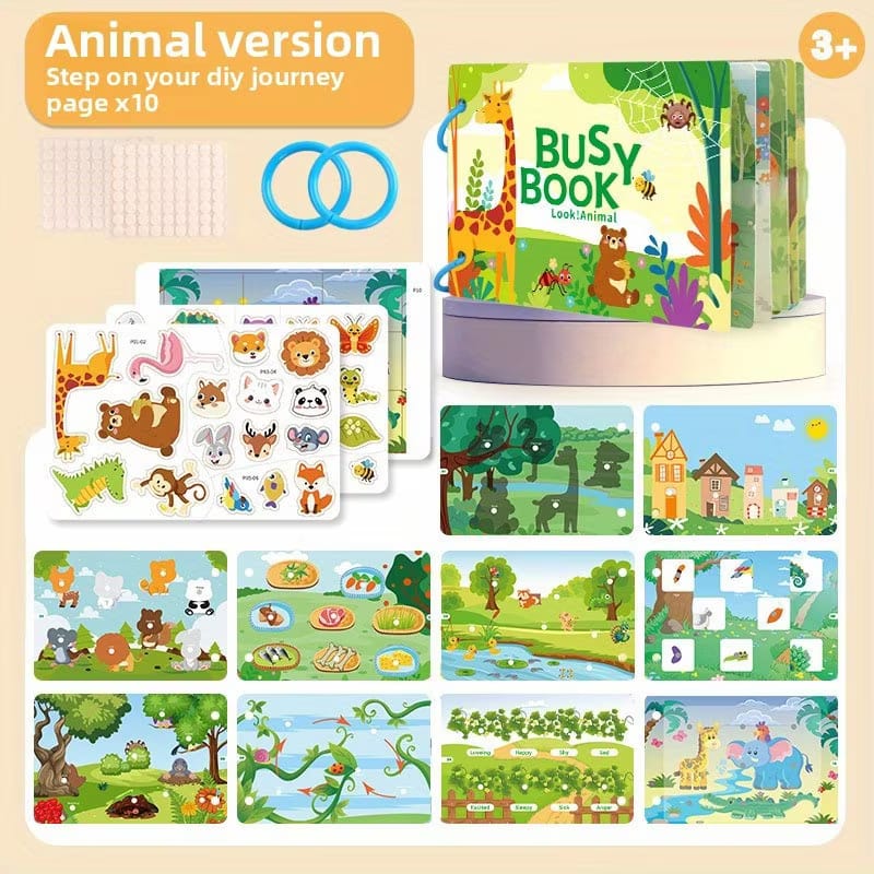 Busy Activity Book For Toddlers Pre School | Alphabets | Maths | Animals | Fruits