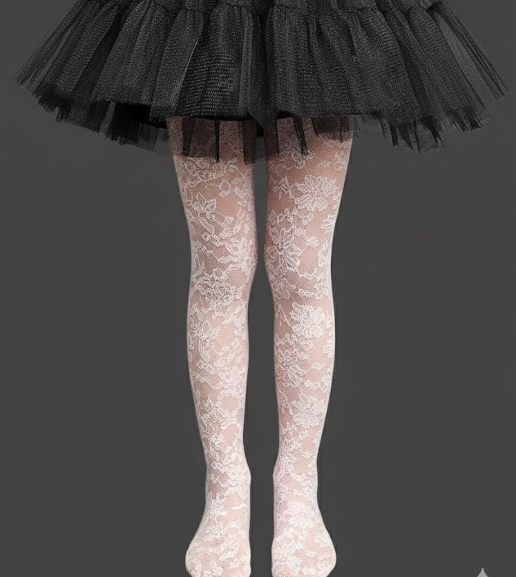 Ballerina Pink Floral Net Leggings