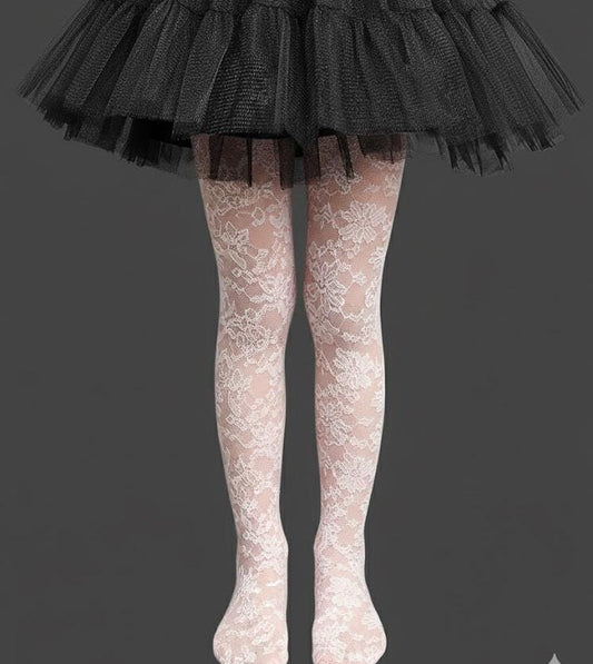 Ballerina Pink Floral Net Leggings