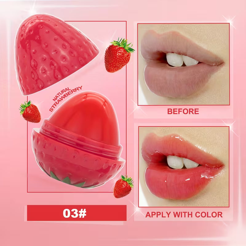 Strawberry 2 in 1 Lip balm and Lip Gloss Pack