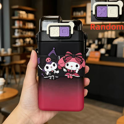 Sanrio original Dual Water Bottle In Matte Finish | Kuromi Hello Kitty Cinnamoroll