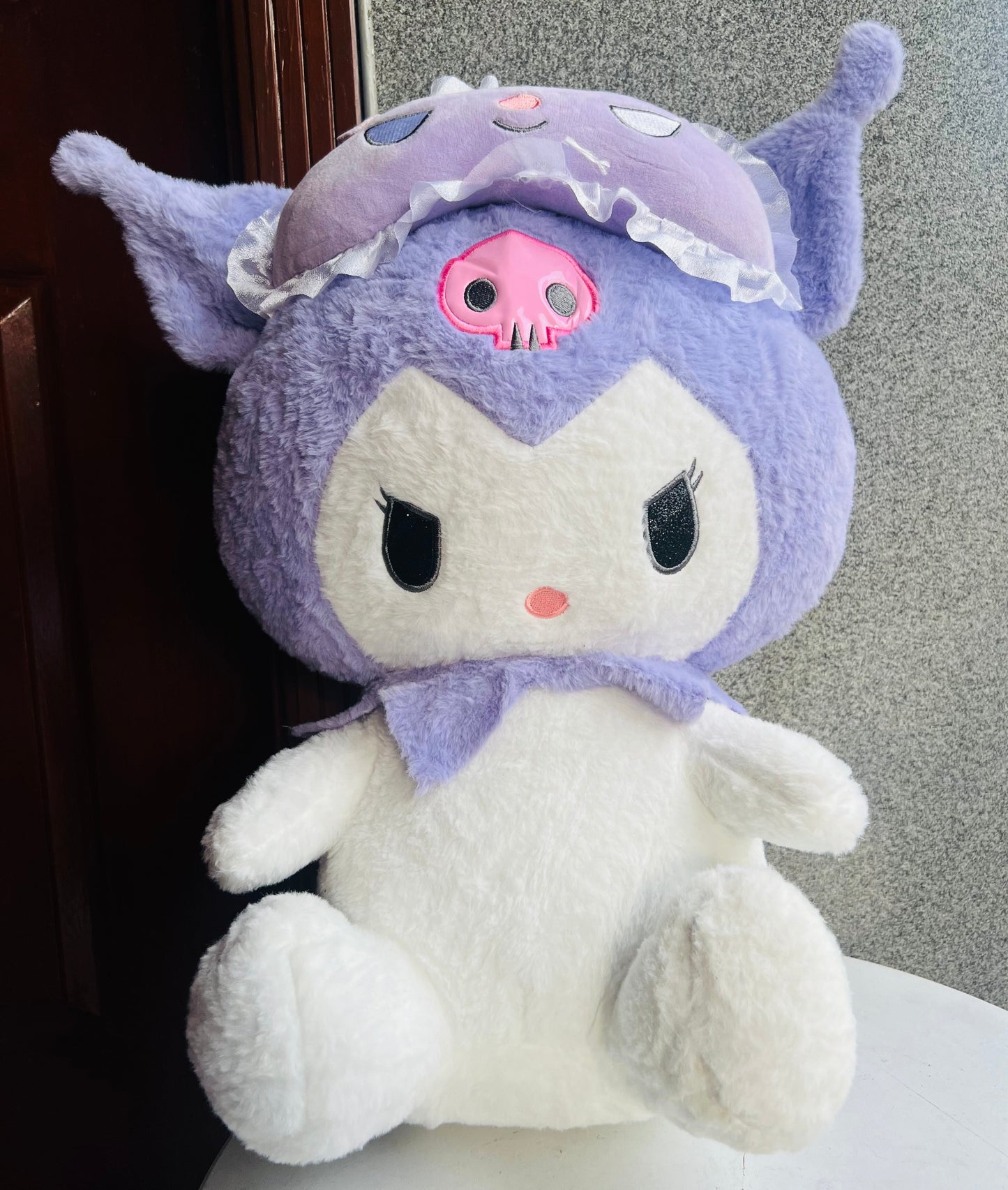 18 Inches Kuromi Big Size Stuff Toy | Soft Plushie With Glittery Eyes