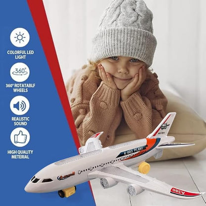 Kids Smoke Spray Aeroplane Toy with Lights & Sound and Mist Effect