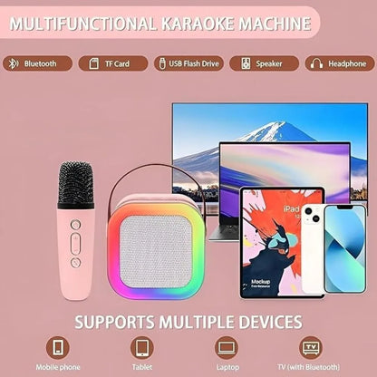 Karaoke Wireless Bluetooth Speaker With Microphone | 2 Mics