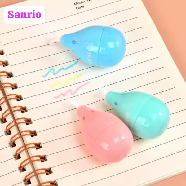 Sanrio Pear-Shape Pack of 6 Highlighters | Cute Stationery