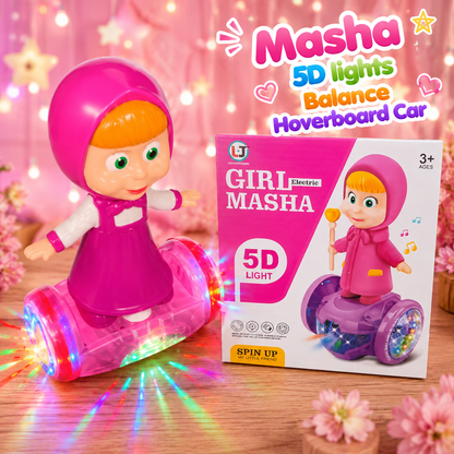 Masha 5D Lights Balance Hoverboard Car With Music