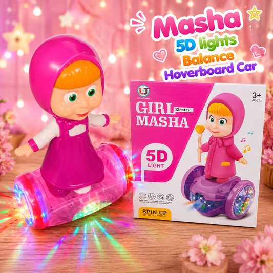 Masha 5D Lights Balance Hoverboard Car With Music
