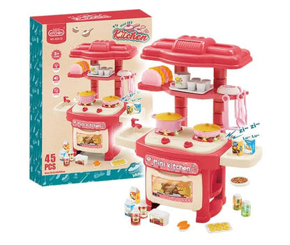 45 Pcs Kitchen Set With Light And Sound