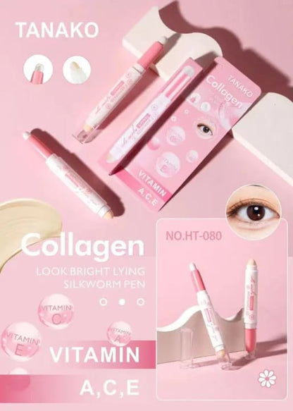 Tanaka Collagen Highlighter Silkworm pen