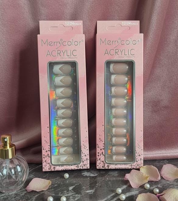 Acrylic Looking French Nails