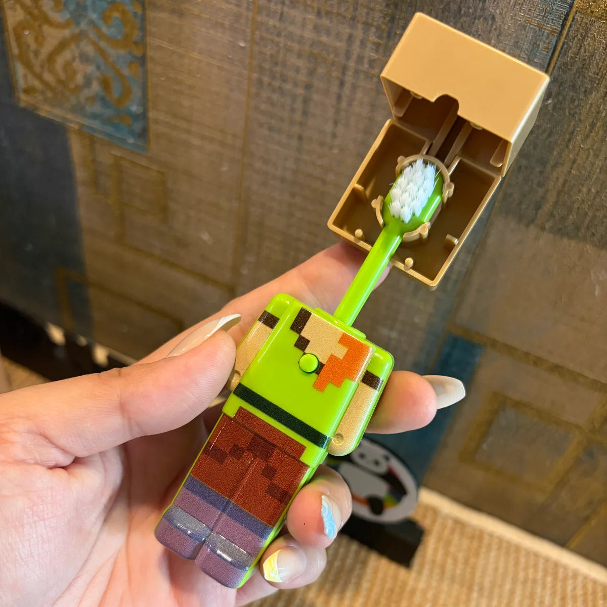 Viral Minecraft Kids Toothbrush With Cap