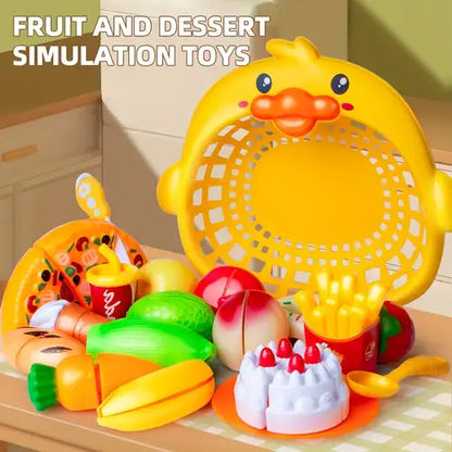 Duck Basket Pretend And Play Kitchen Food Set