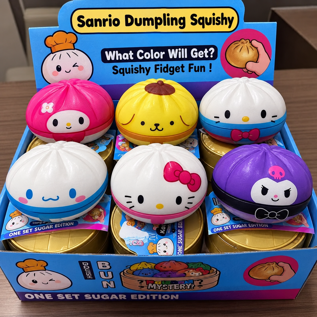 Viral Stress-Relieving Character Momo Dumpling Surprise Squishy Toy