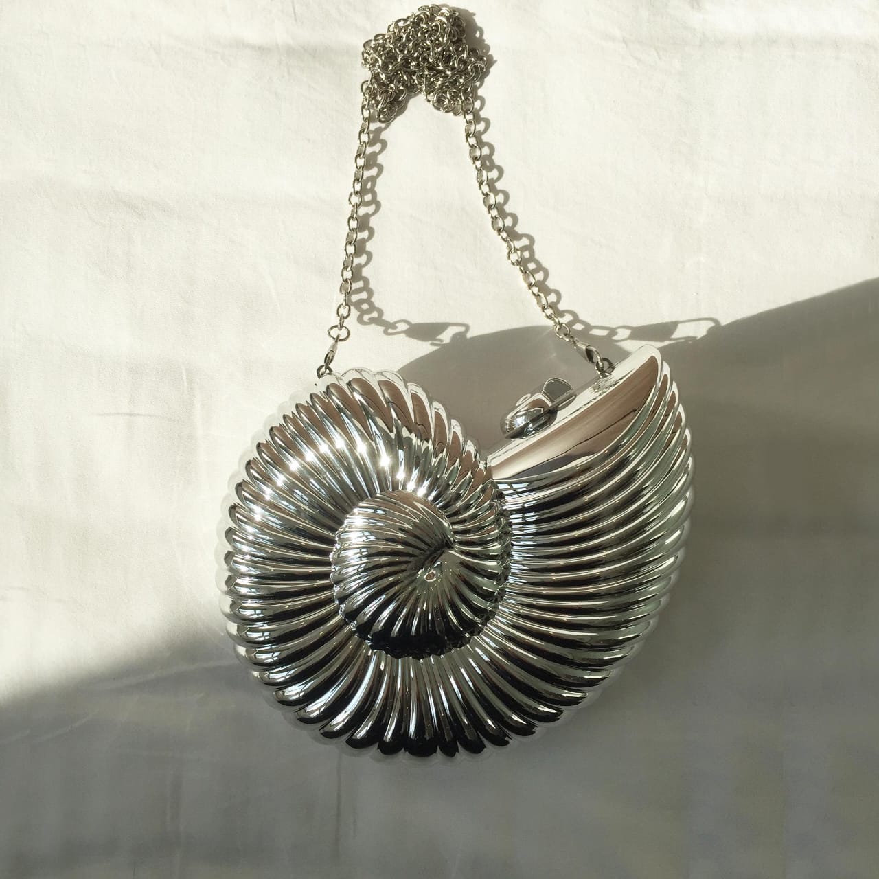 Conch Seashell Cross Body Clutch Bag