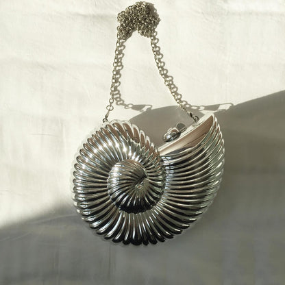 Conch Seashell Cross Body Clutch Bag