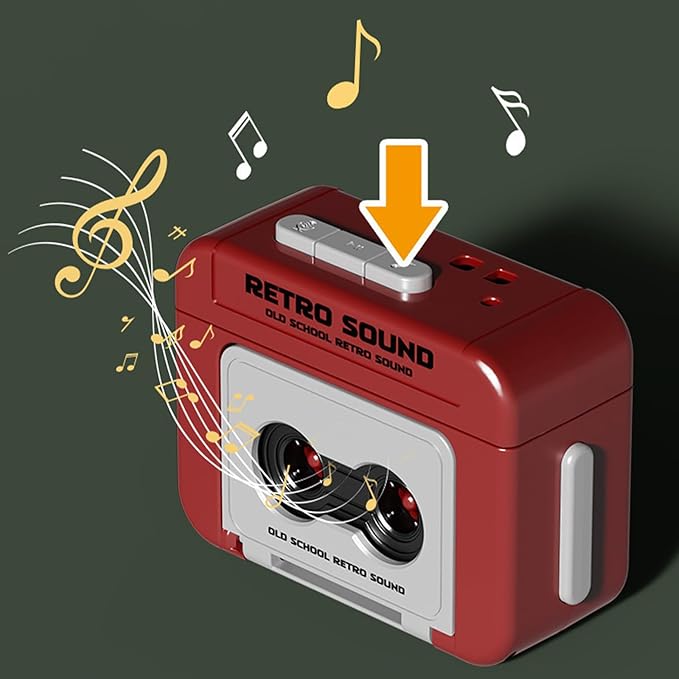 Mini Retro Cassette Recorder Music Key Chain | Record & Play
