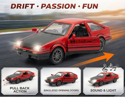 Toyota Sprinter Trueno Alloy Model Car With Lights and Sound