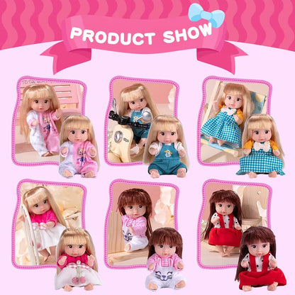 Long Hair Mini Baby Dolls