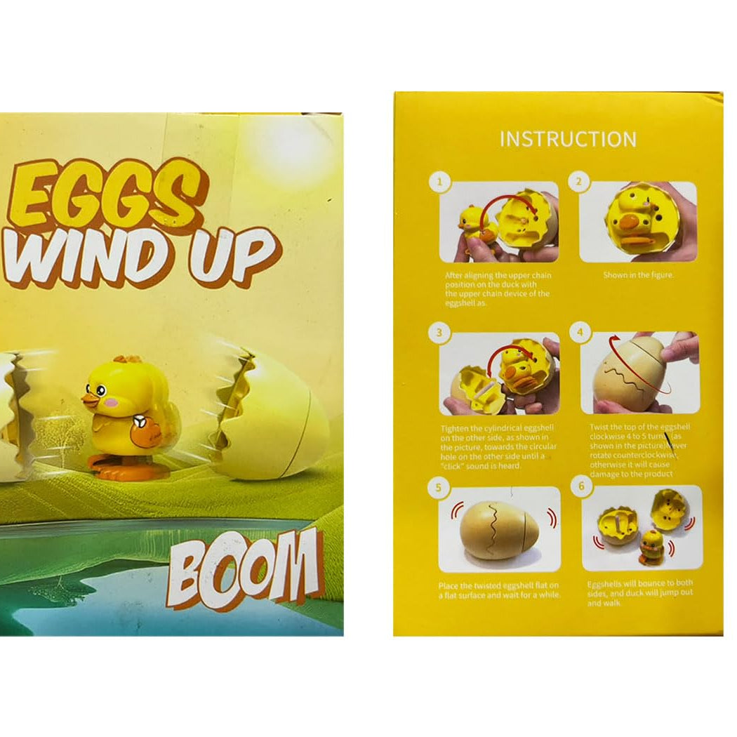 Wind Up Automatic Eggs Hatching Toy With Walking Chick and Dinosaur