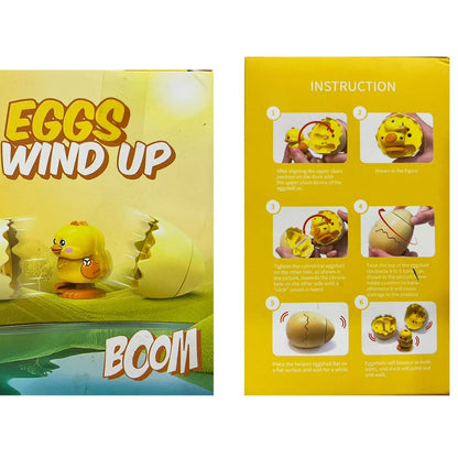 Wind Up Automatic Eggs Hatching Toy With Walking Chick and Dinosaur