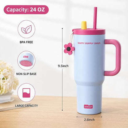 Pinteresty Flower Tumbler For Boys And Girls