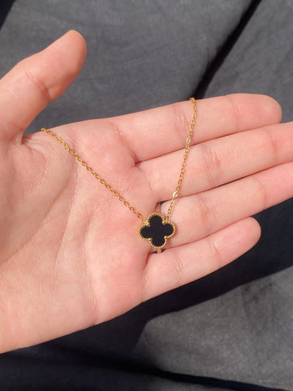 Four Leaf Clover Stainless Steel Bracelet And Necklace
