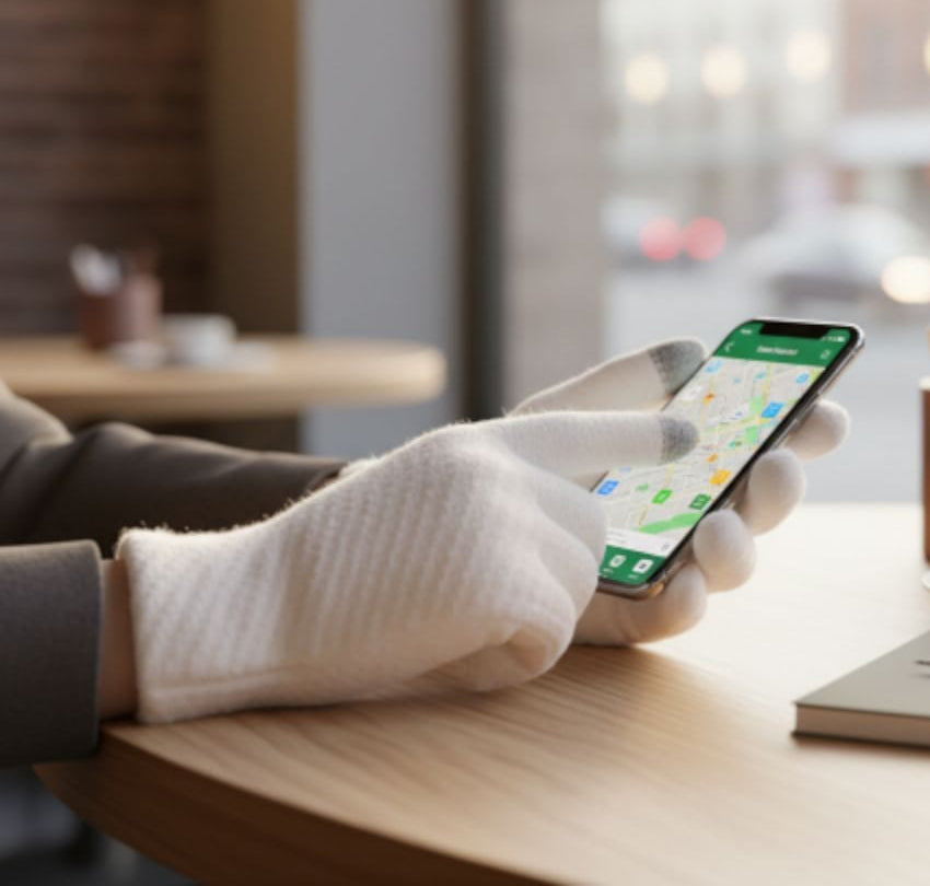 Kids And Adults Warm Woolen Screen Touch Gloves