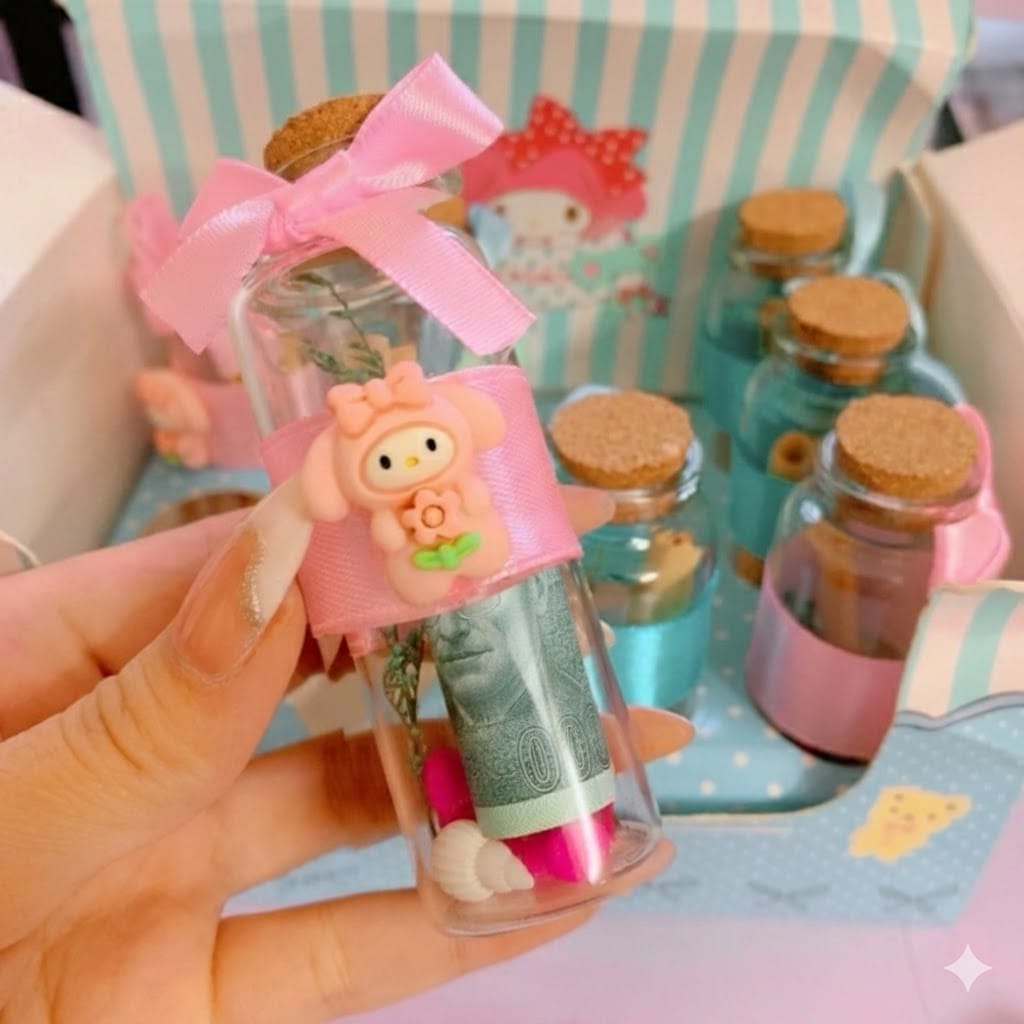 Sanrio Glass Wish Bottle | Money Gifting Purpose