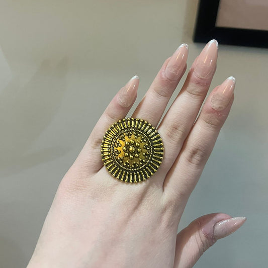 Oxidised Vintage Adjustable Rings