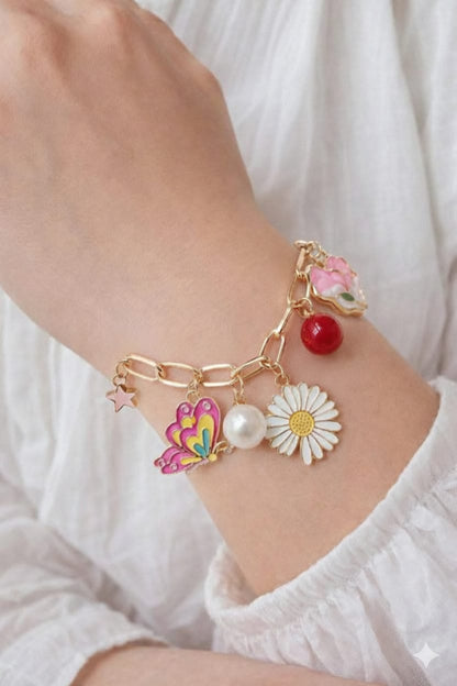 Kids Butterfly Charms Bracelet