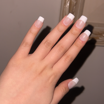 Natural Looking Press On French Nails