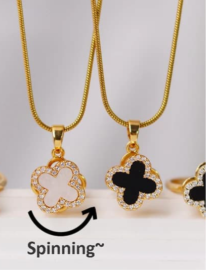 Four Leaf Clover Stainless Steel Bracelet And Necklace