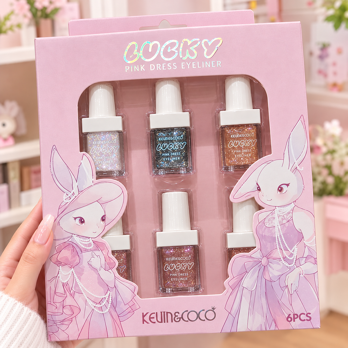 Kevin & Coco 6 Glittery Liquid Liners Gift Set