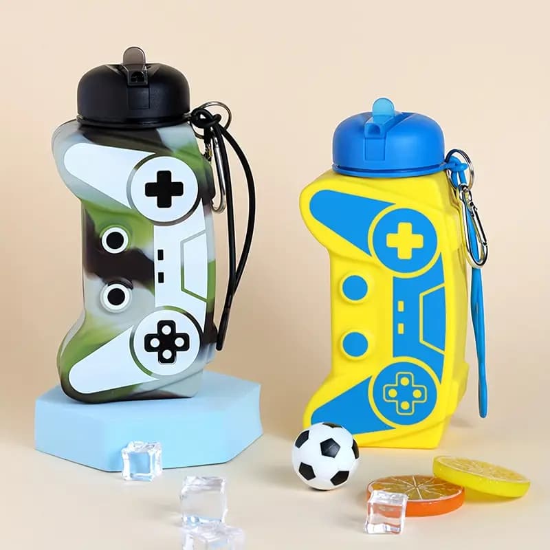 Silicon Folding  Video Game  Water Bottle